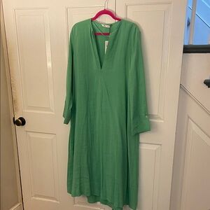Zara  Green Flowy  Dress